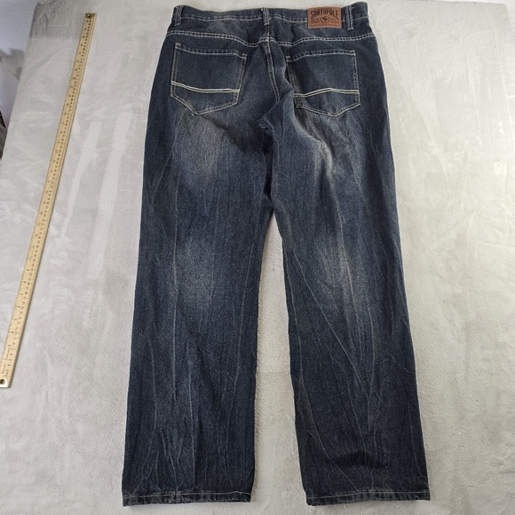 Southpole Jeans Mens 38x32 Blue Straight Hip Hop Streetwear Skater Denim Y2K - Picture 1 of 15